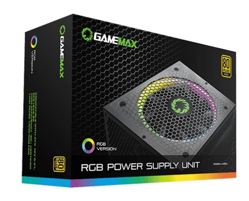 منبع تغذیه کامپیوتر گیم مکس مدل RGB750 Rainbow Gold