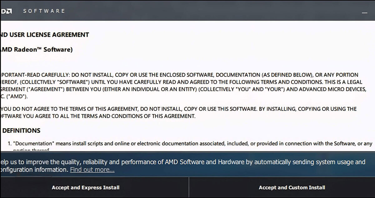 نصب درایور کارت گرافیک amd