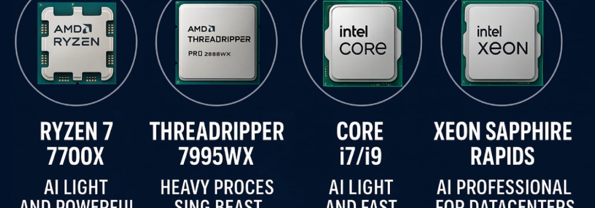بهترین پردازنده ها با پشتیبانی از هوش مصنوعی