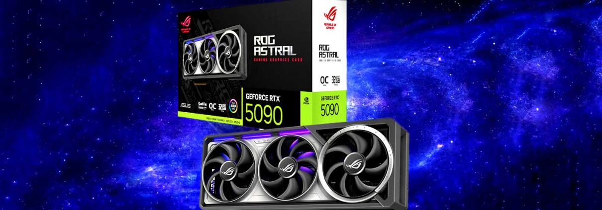 معرفی کارت گرافیک asus rtx 5090 rog astral lc