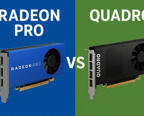 مقایسه کارت گرافیک‌های سری RADEON PRO با سری QUADRO