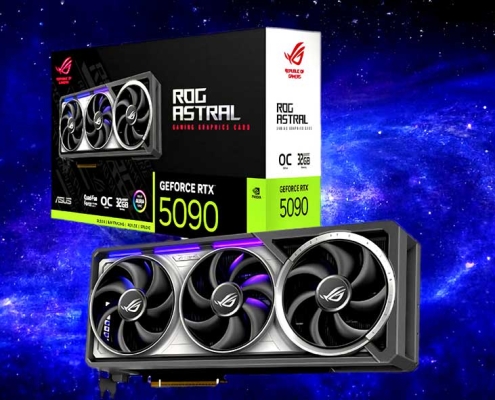 معرفی کارت گرافیک asus rtx 5090 rog astral lc