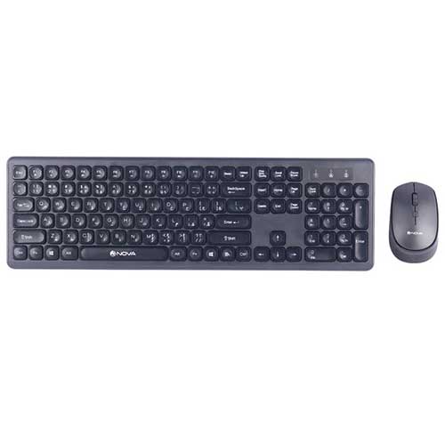 کیبورد و ماوس نوا مدل NKM-1401WL